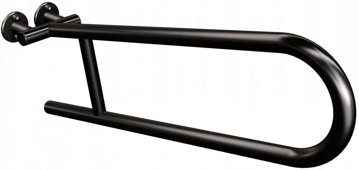 Zwart Mat Opklapbare Douchebeugel RVS - 60cm