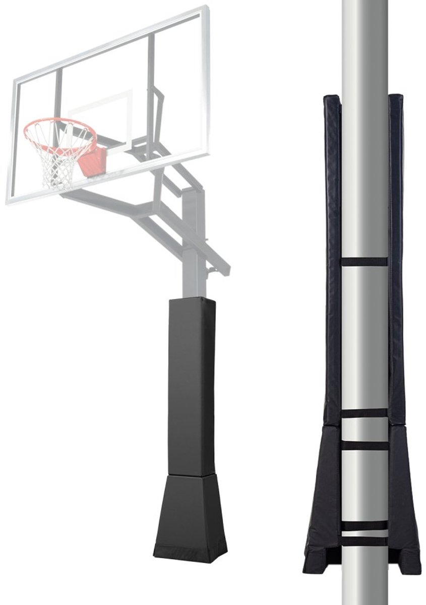 Basketbalpaal Beschermkussen - Paalpadding - Hoogte 163 cm - Voor palen 15,2–18 cm rond/vierkant - Waterdicht - Schokabsorberende duurzame vulling