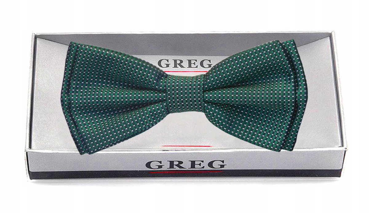 GREG Papillon Heren Strik Das Zijde-look Microvezel met Cadeaudoos
