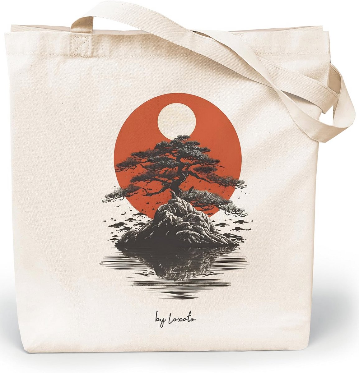 Dames Shopper - Tote Bag Canvas 35 x 42 cm, Extra Breed 8 cm
