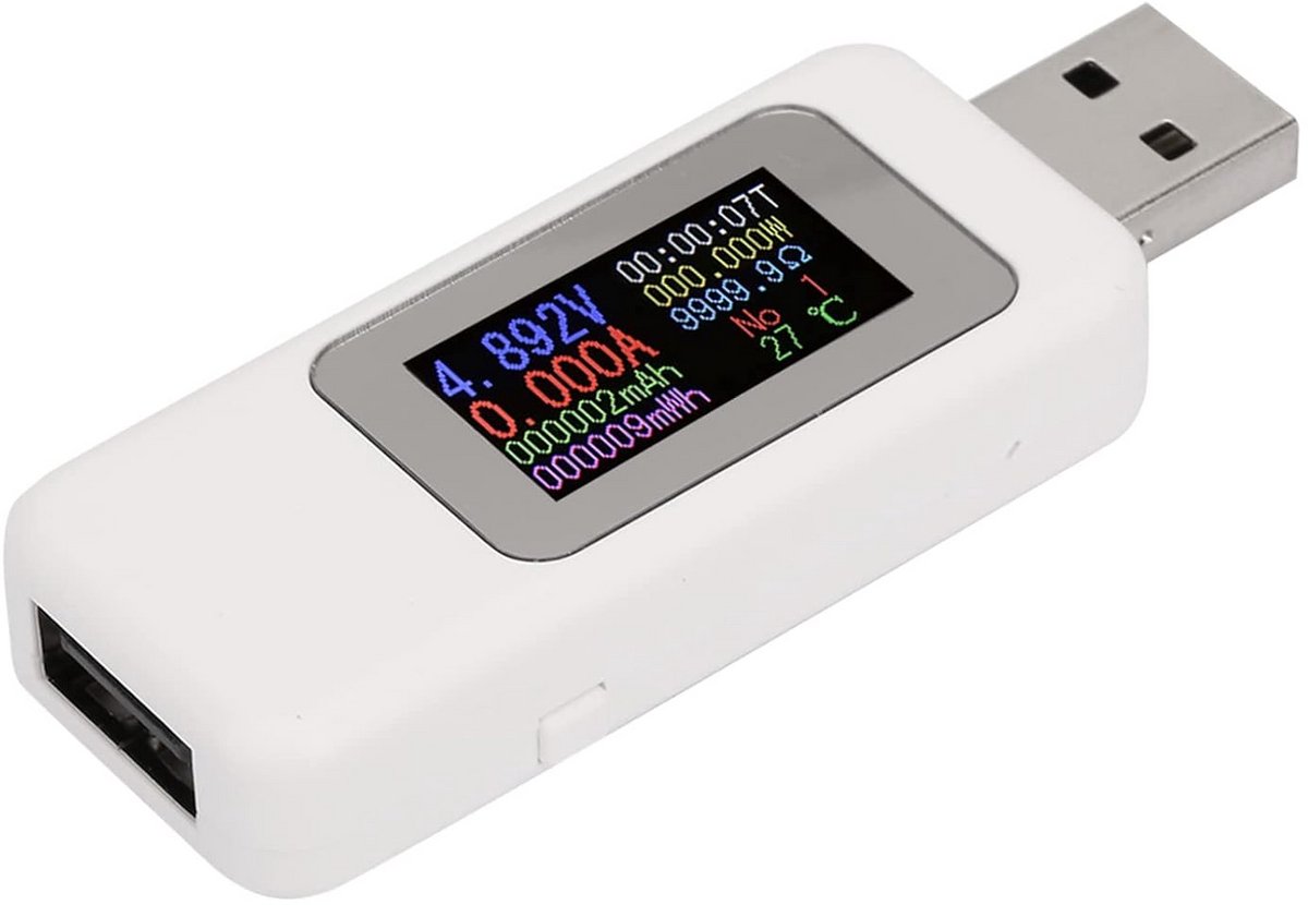 USB Power Meter Multimeter voor Spanning en Stroommetingen tot 30V