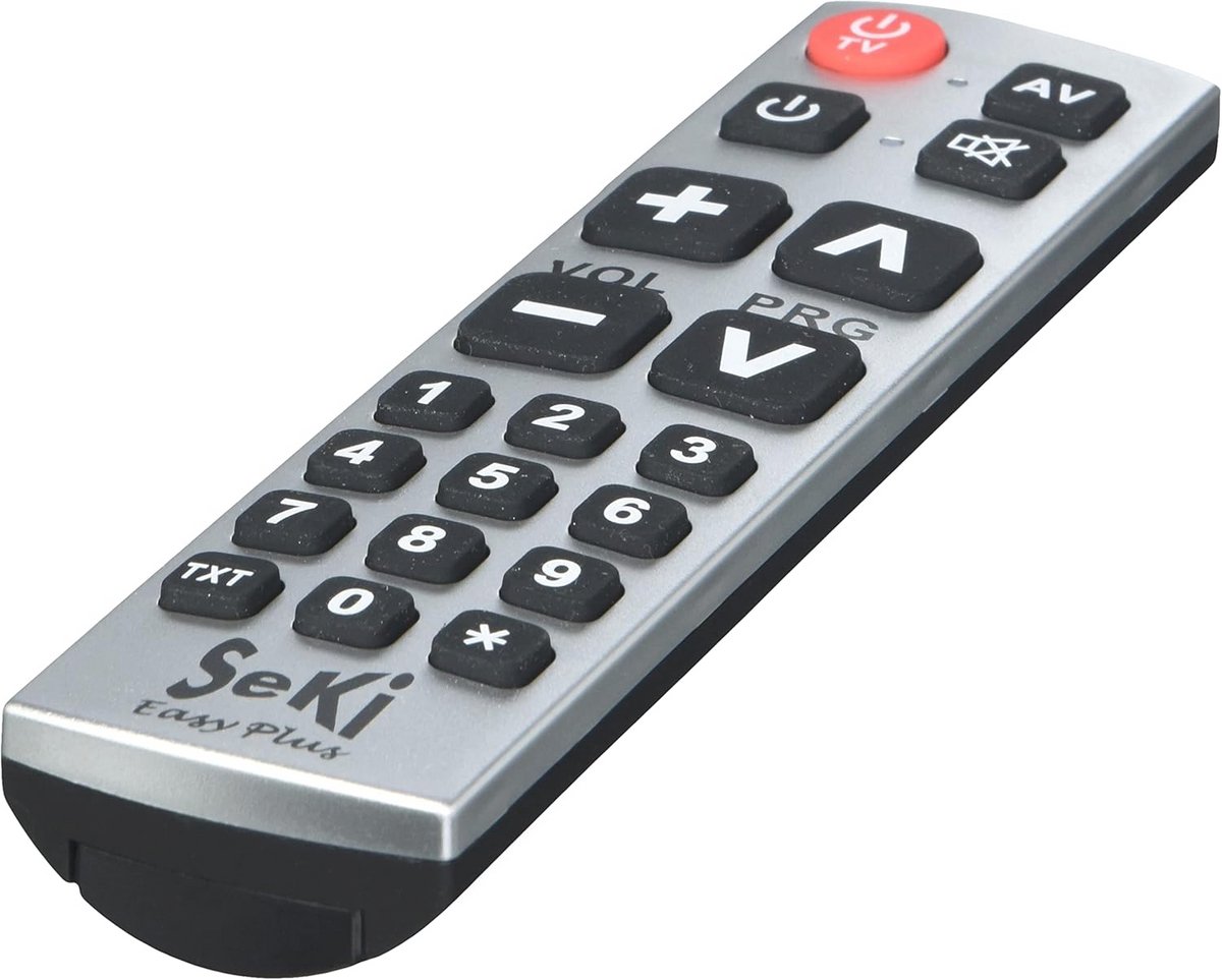 Universele afstandsbediening met leerfunctie en extra knoppen