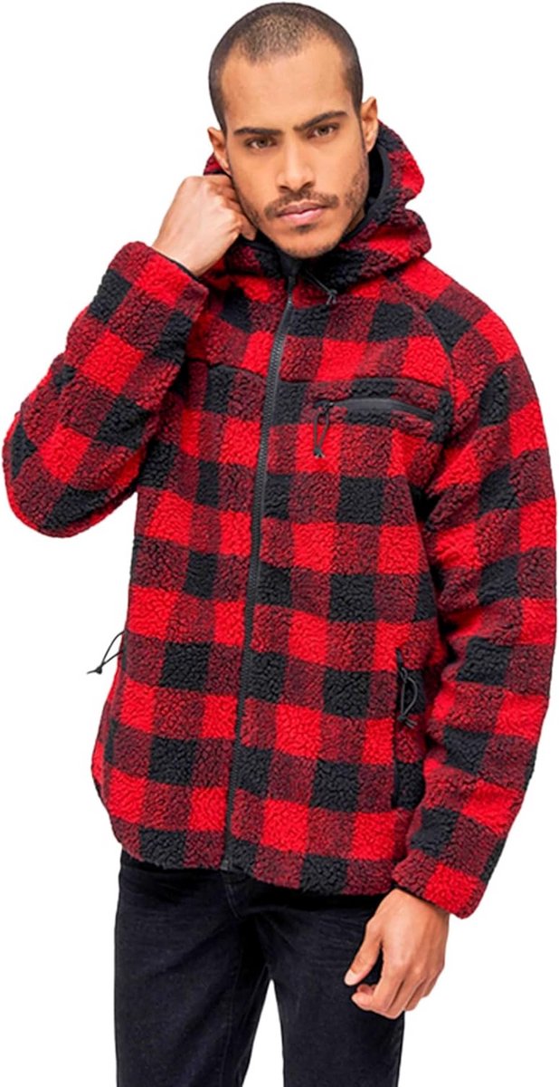 Warme Heren Teddy Fleece Werkjas met Capuchon en Zakken