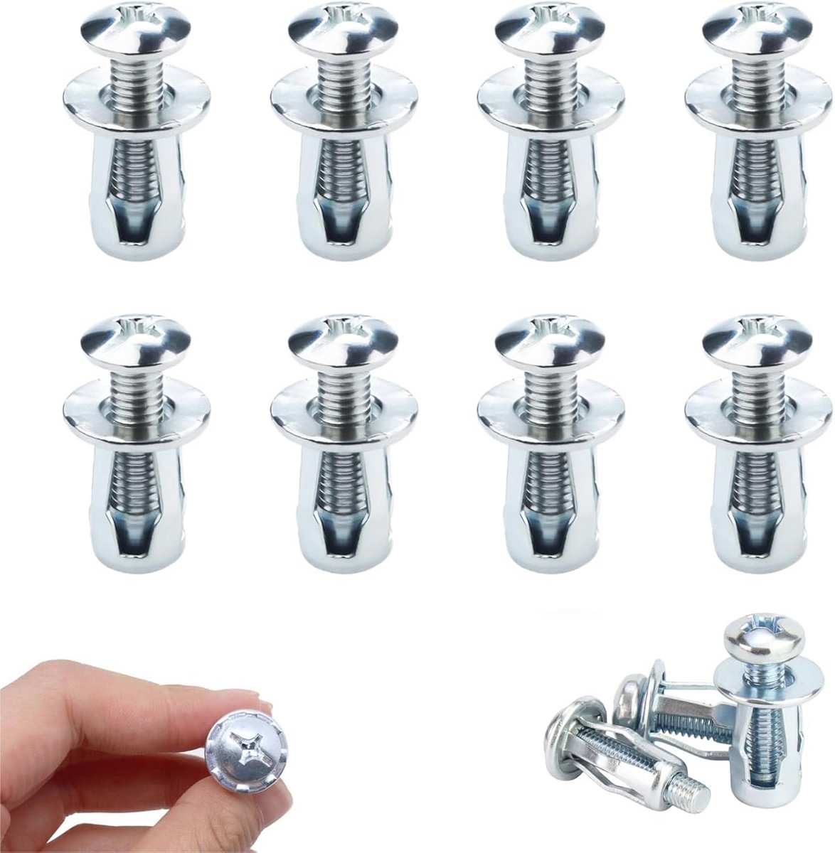 50 Stuks Holte Metalen Ankers M6×25mm - Robuuste Hollewandanker en Pluggen voor Huissanering