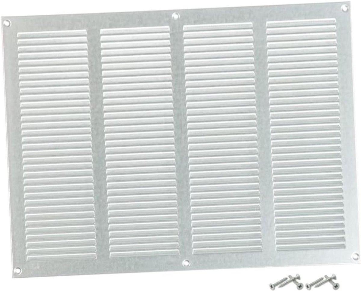 Ventilatierooster 400 x 300 mm - Gegalvaniseerd Staal met Beschermingsnet voor Dieren