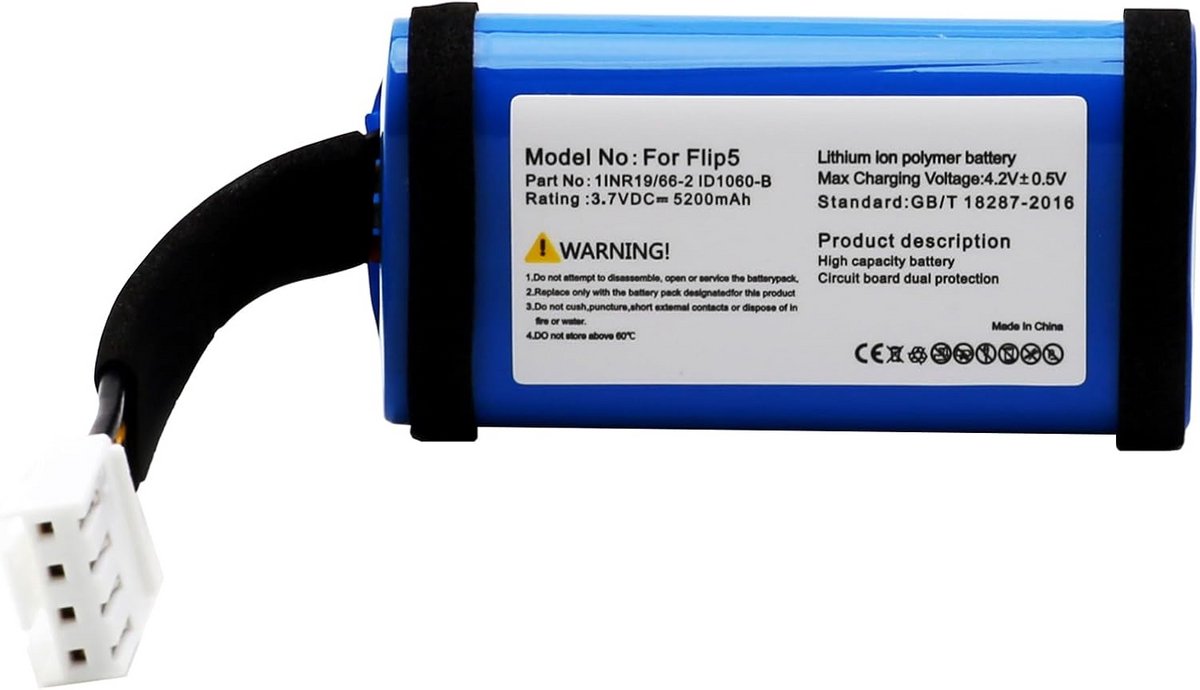 Batterij voor Flip 5 Bluetooth-luidspreker - 5200 mAh Li-ion