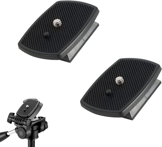 Cameradslr Qr Code Camera Quick Release QR-plaat set voor DSLR en SLR camera's, 2 stuks | bol