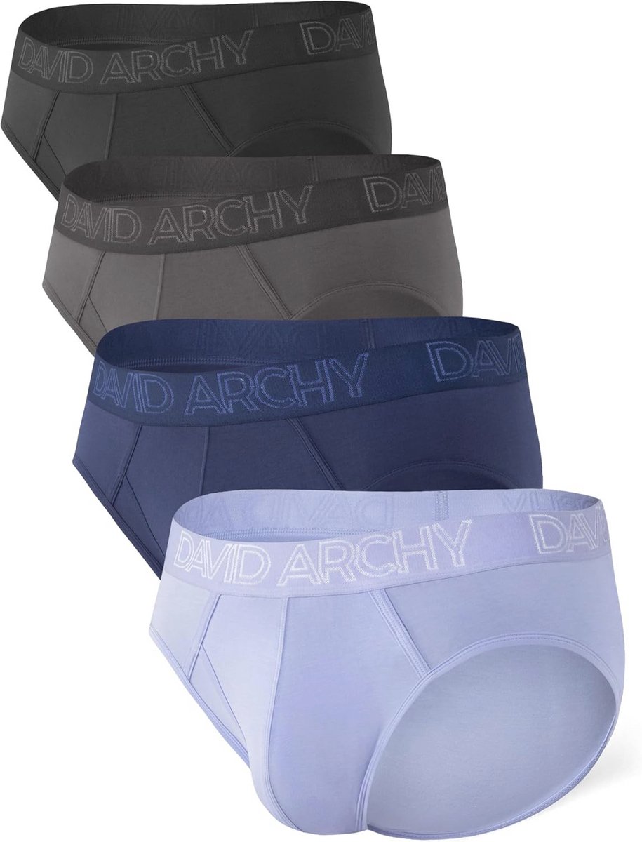 Ademende Heren Slips van Bamboe - Superzacht en Comfortabel Ondergoed in 4-Pack
