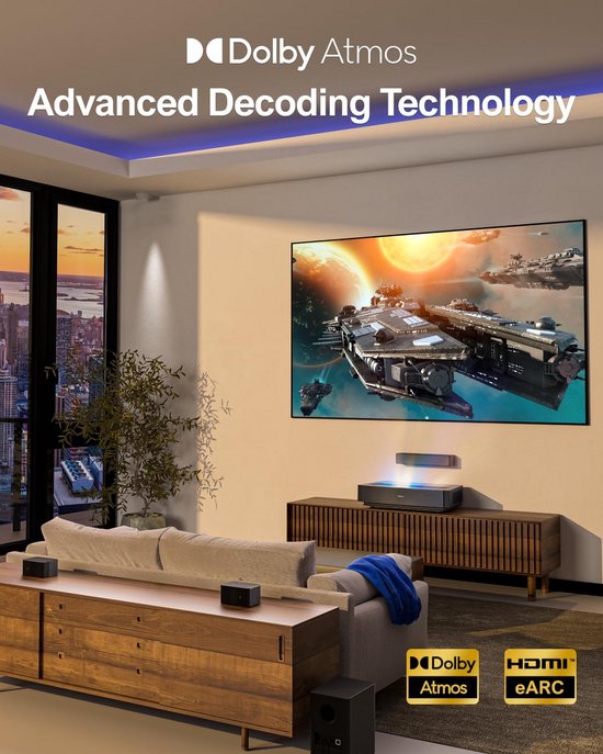 Soundbar Systeem - Home Cinema - Film Kijken - Dolby Atmos - 5.1 Kanaals - Zwart — afbeelding 3