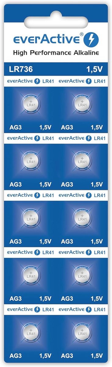 Knoopcel batterij AG3 G3 LR736 - 1x Blister