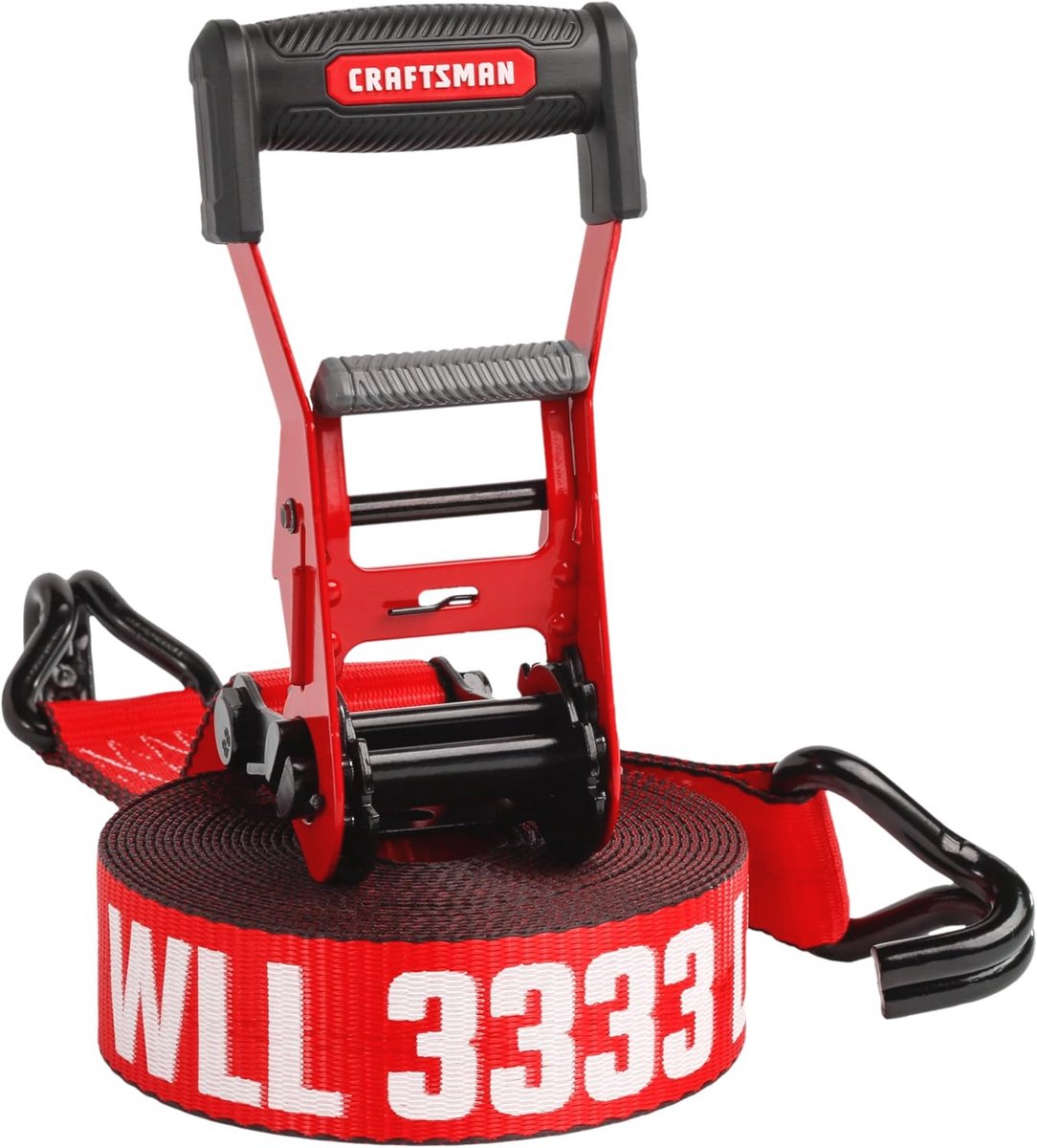 Zware 2" x 27" Ratchet Tie Down Strap met dubbele J haak - Zwaargewicht/Industriële Duty