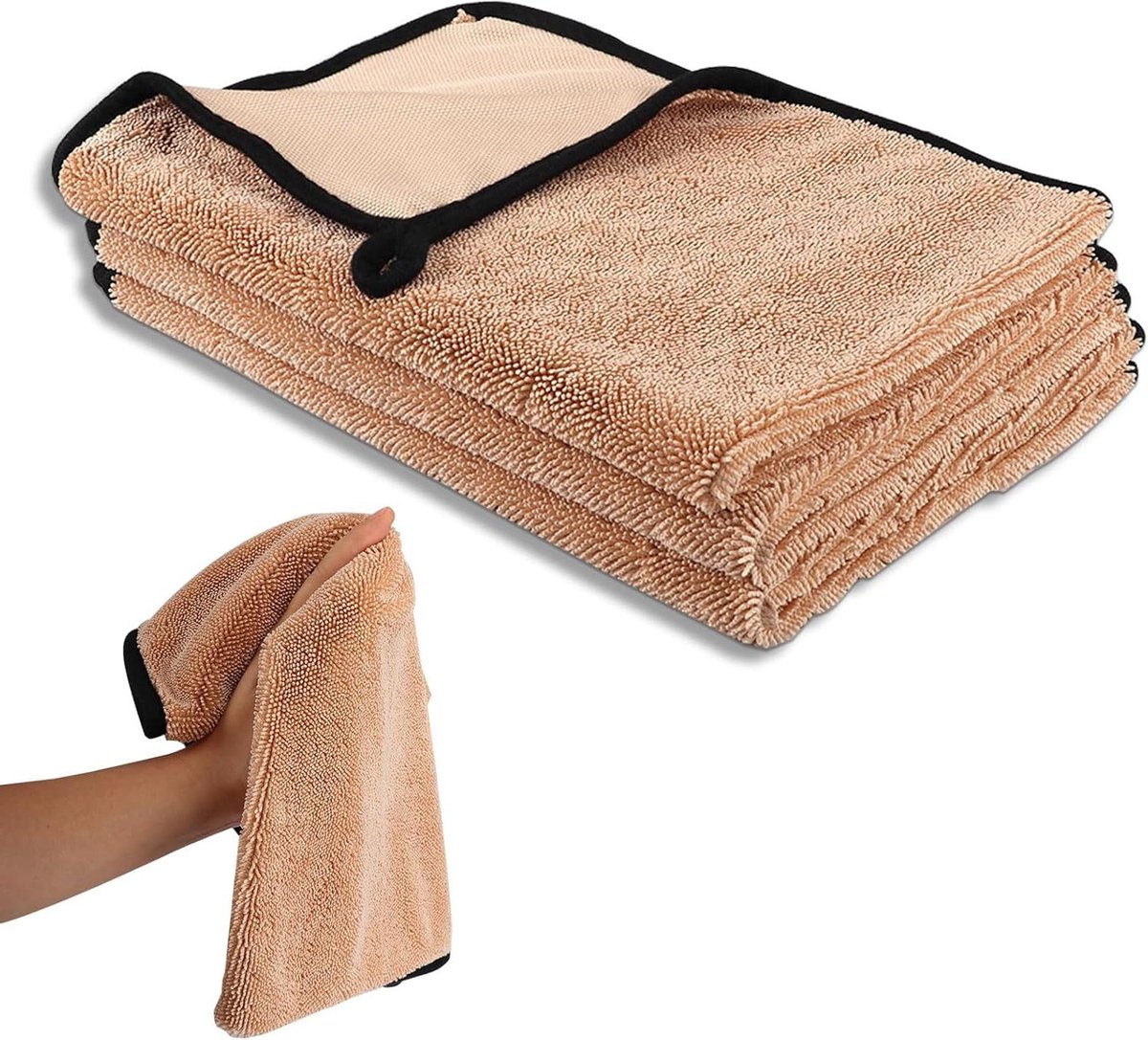 Allecta - Absorberende droogdoek voor bad en douche, sneldrogend en glanzend, 40 x 60 cm