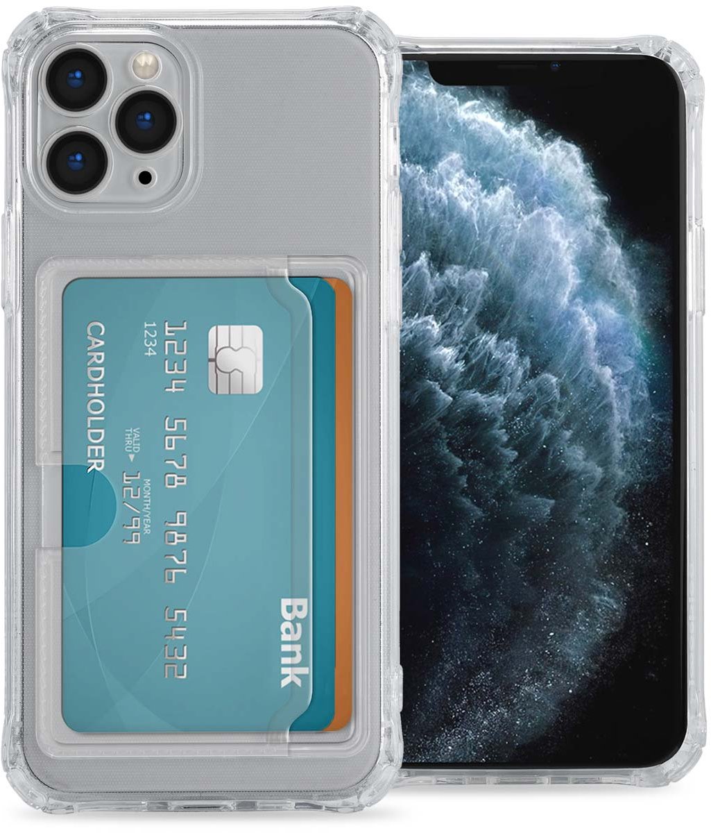 imoshion Hoesje met Pasjeshouder - Geschikt voor Apple iPhone 11 Pro - Transparant