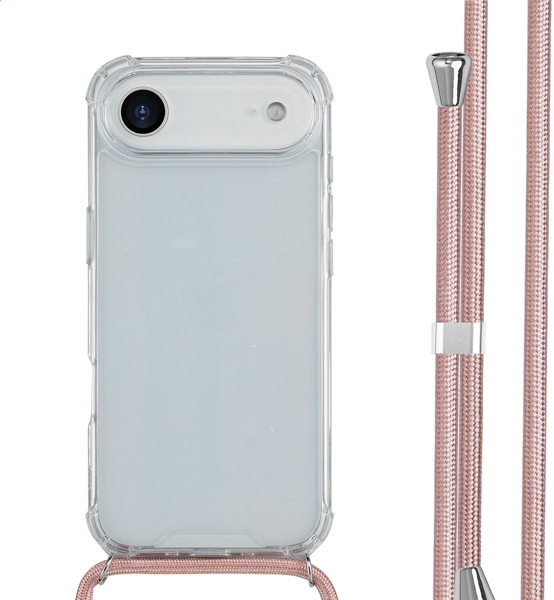 imoshion Hoesje - Geschikt voor Apple iPhone 17 Air - Backcover met koord - Rosé Goud