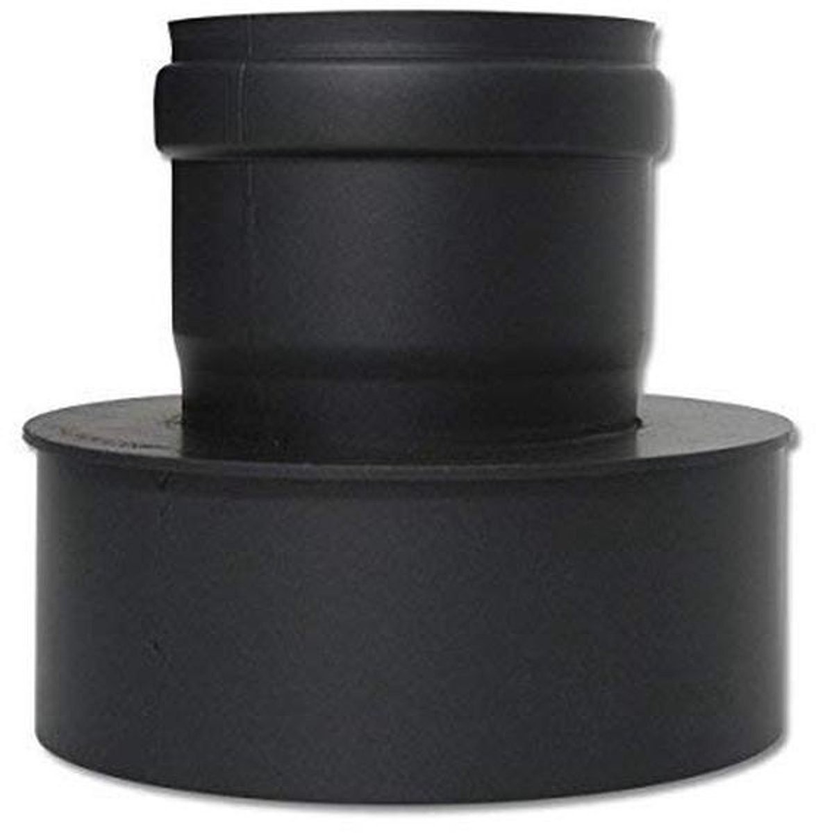 Kachelpijp voor Pelletkachels - Uitbreiding van 80 tot 150 mm in Zwart of Grijs Ø 80 mm
