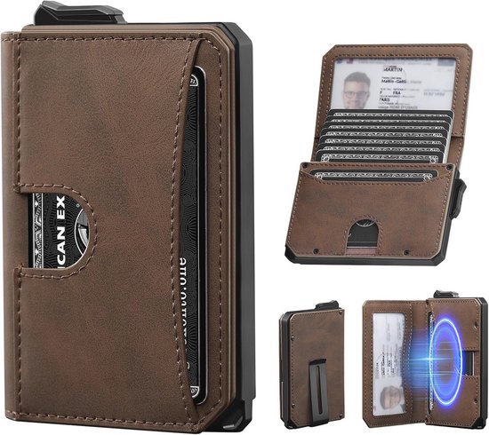 Powr RFID Pasjeshouder Mannen - Aluminium Beschermhoes met Moneyclip Powr RFID Pasjeshouder Mannen - Aluminium Beschermhoes met Moneyclip