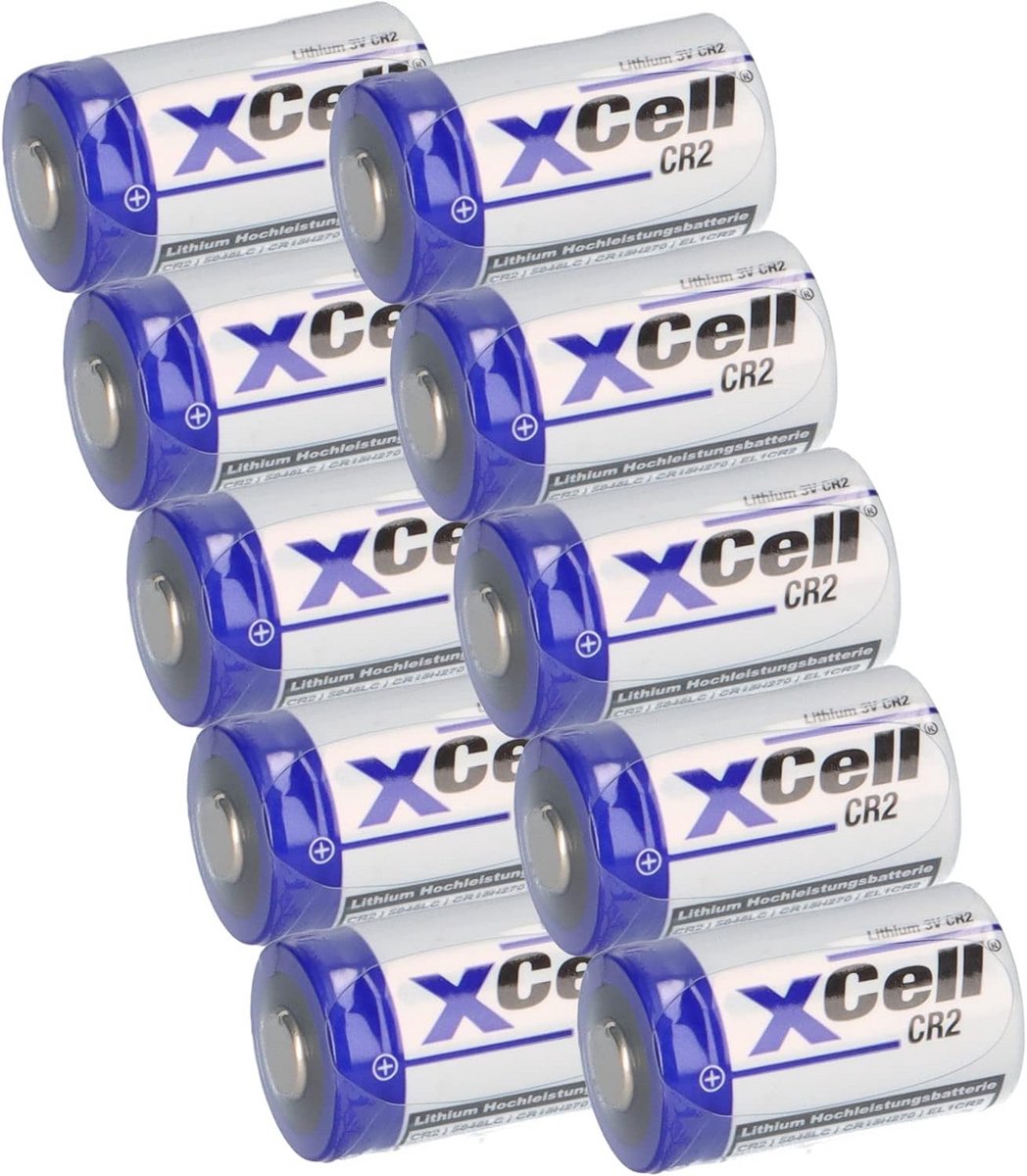 Set van 10 Lithium Foto Batterijen CR2 3V 850mAh Geschikt voor Camera's en Medische Apparatuur