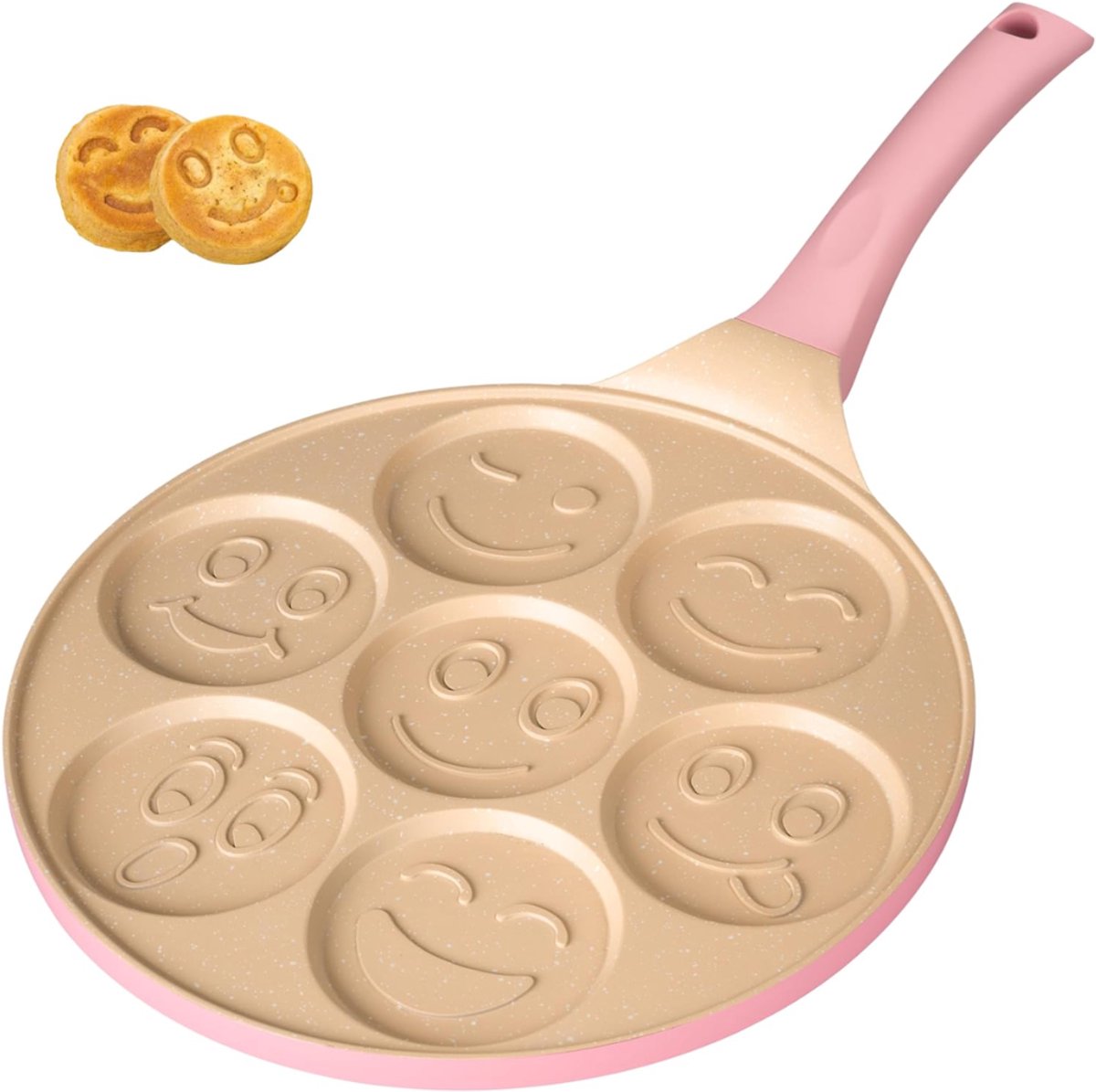 RVV® Poffertjespan - Poffertjespannen - Roze - 24cm x 24cm x 4cm