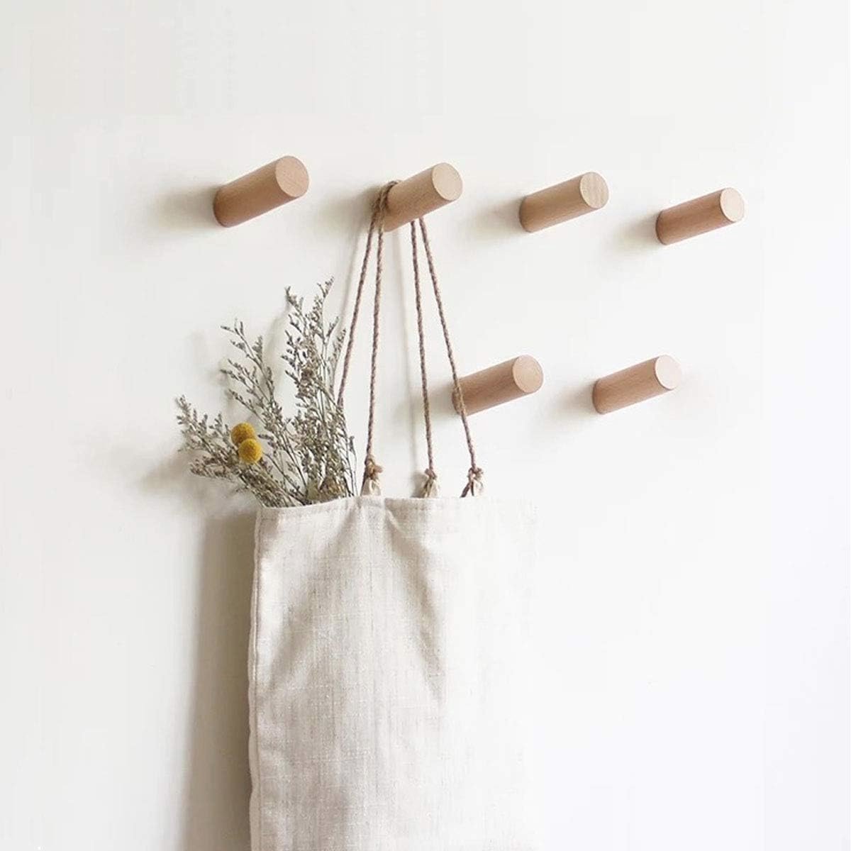 Wandhaken Houten Kledinghaken – Decoratieve Haken Voor Hoed, Handdoekhouder, Rugzakken, Vi