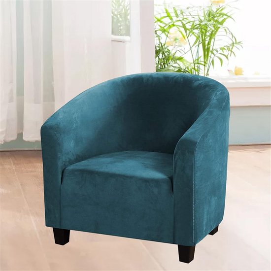 Rekbare Velours Stoelhoezen voor Kuipstoelen - Zachte Bescherming Woonkamer en Eetkamer van Merkloos — afbeelding 4