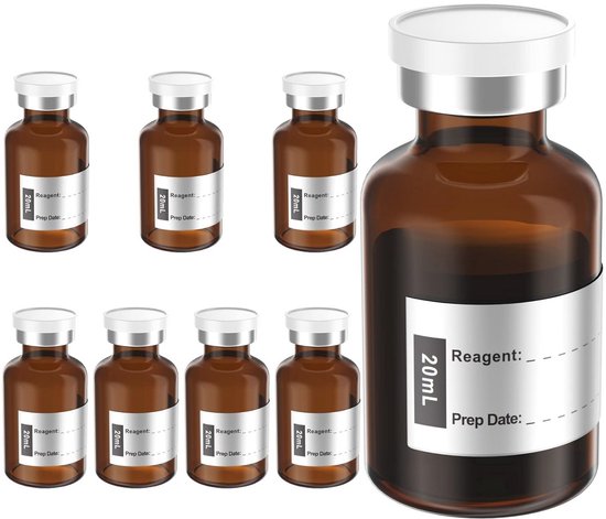 Flacons stériles vides de 20 ml pour injection - Scellés par un bouchon ...