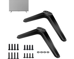TV-voet/standaardpoten - 2 stuks - TV-standaardpoten - 20*14*4 cm - Inclusief 4 sets schroeven en 4 ringen - Geschikt voor Roku TV's - Compatibel met TC-standaarden - Vervangende poten voor televisies - Geschikt voor tv's van 32, 40, 49, 50, 55 inch