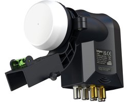 Hybrid LNB met 6 Uitgangen | 2 x Wideband + 4 x Quad voor Sky Q en Oudere Ontvangers