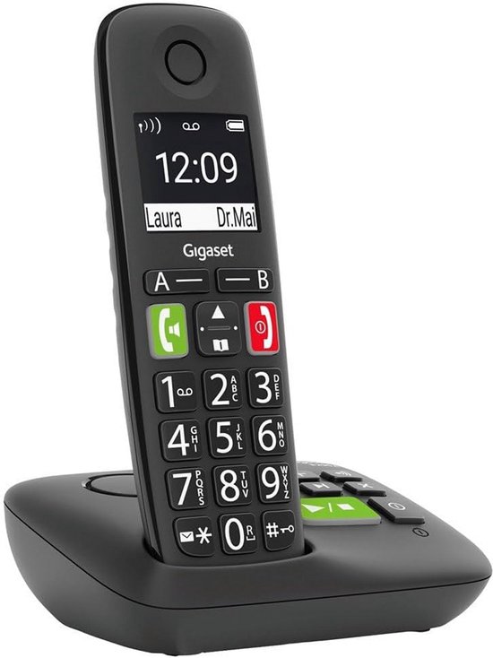 VTech ES2051 Draadloze Telefoon – Dubbel Handset, Antwoordapparaat 30 Min, Blokkering Ongewenste Oproepen, Volume Booster