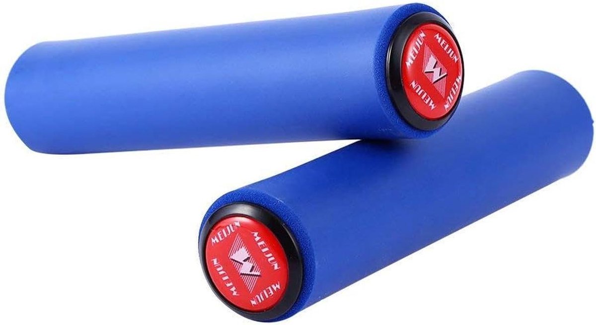 Ergonomische Universele Siliconen Fietsstuurgrepen voor Mountainbike en BMX - Blauw