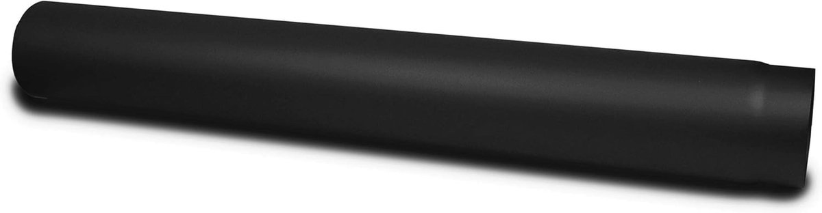 Kachelpijp verlenging 1000 mm - Ø 150 mm - zwart - hoogwaardige staal