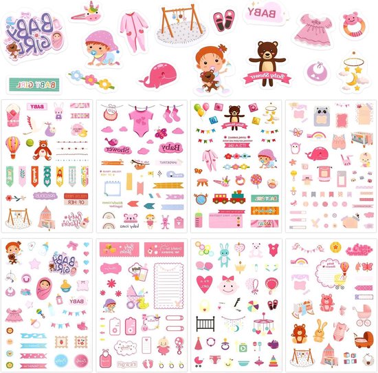 Ruzister Scrapbook-stickers, schattige vlinders, sterren, hartstickers, Kpop -fotokaarten, zelfklevend, Koreaanse strikken, linten, stickers voor kinderen