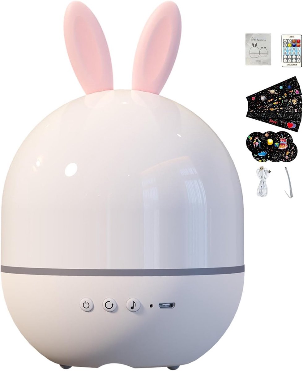 longziming -Sterrenhemel Projector – 360° Draaibare LED Nachtlamp met Afstandsbediening, Timer, 6 Projectiethema’s voor Slaapkamer en Ontspanning
