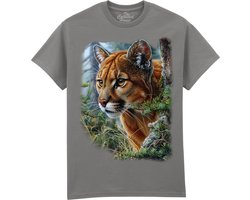 Puma Bergleeuw Mountain Lion Portrait The Coloured House T-shirt S