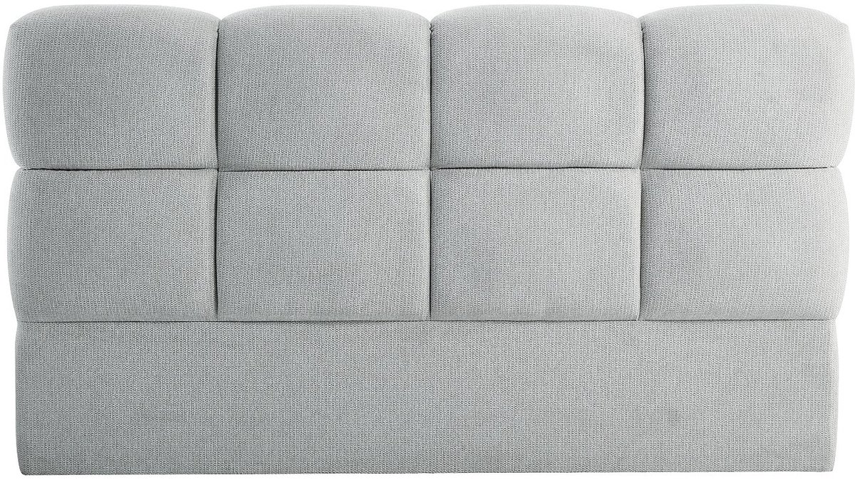 Vente-unique Hoofdbord 160 cm - Getextureerde stof - Lichtgrijs - DAMADO