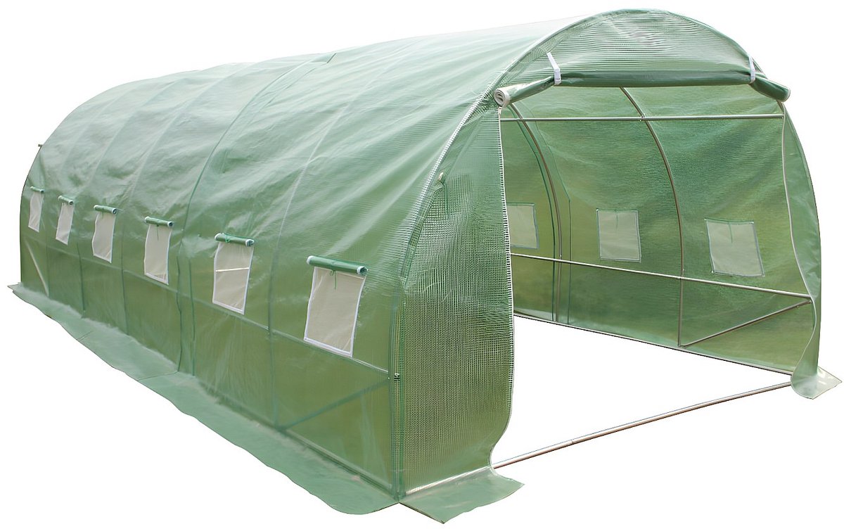 Vente-unique Tunnelkas IPOMEA 18m² - L600 x B300 x H200 cm L 600 cm x H 200 cm x D 300 cm