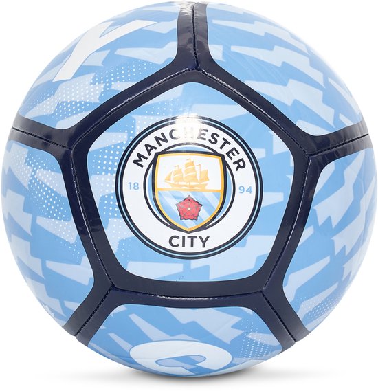 Accueil de football avec le logo de Manchester City