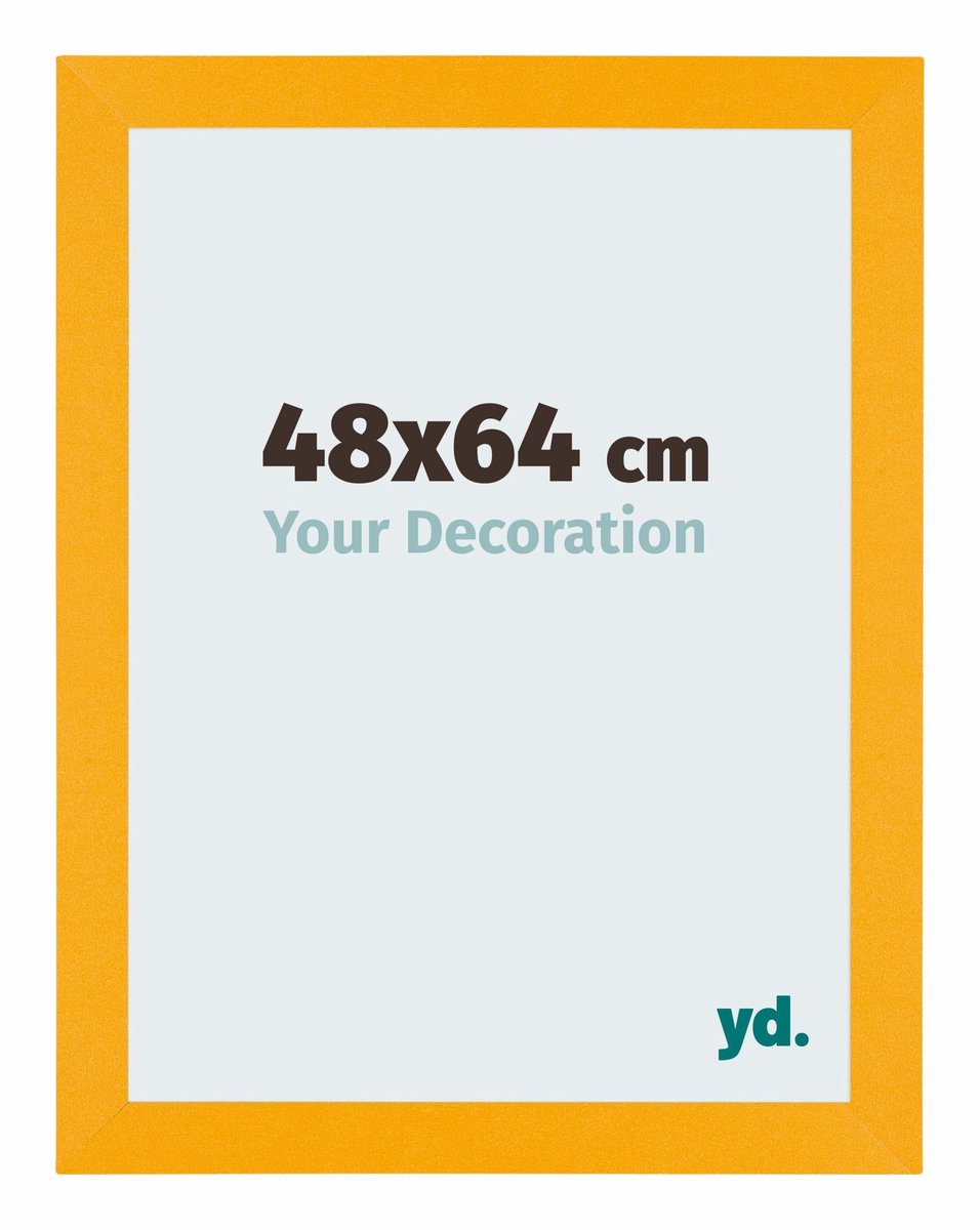 Your Decoration - Puzzellijst 48x64 cm - Geel - Puzzellijst 500-1000 stukjes - MDF Fotolijst - Mura