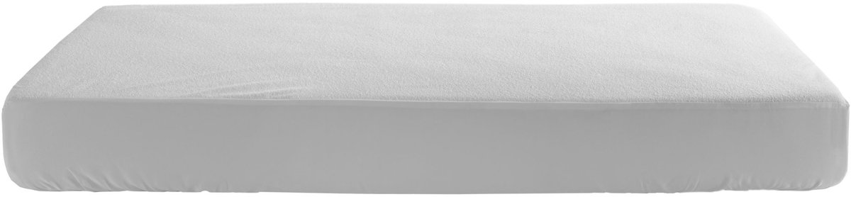 Matrasbeschermer Waterproof - 90x200cm - katoen, polyester en PU - Emob - Matrasbeschermers - Wit - PU; Polyester; Katoen