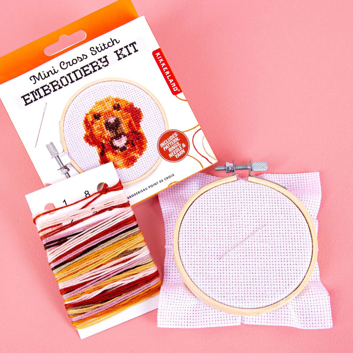 Mini borduurset - Hond van Kikkerland