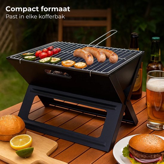 Lomera Opvouwbare Barbecue - Inklapbare Barbecue - Draagbare Barbecue - Houtskool Barbecue - Camping Barbecue - Strand Barbecue - Park Barbecue - Praktische Vorm - BBQ Opvouwbaar - Opvouwbare BBQ Camping van Merkloos — afbeelding 3