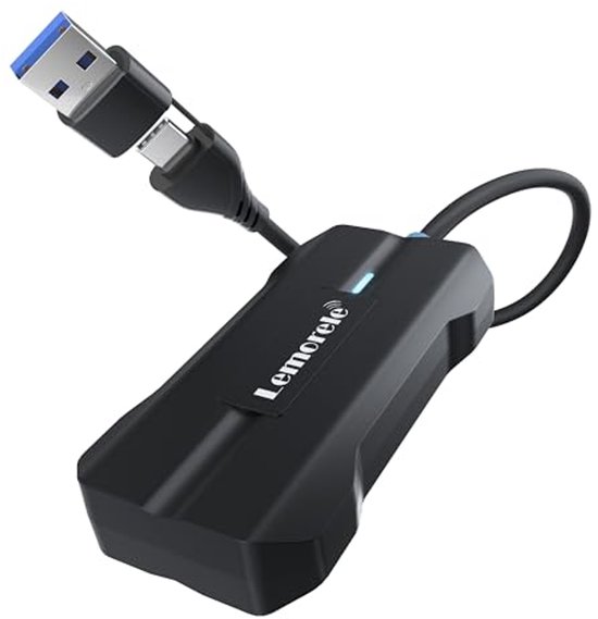 Gaethra Draadloze Adapter Voor CarPlay & Android Auto – Plug & Play – USB-C/USB-A – Voor IOS 10+ En Android 11+ – CZHZ04