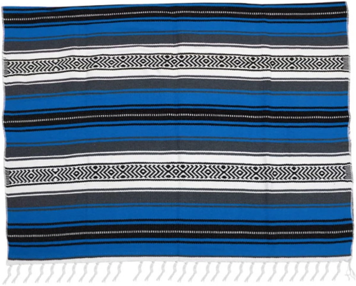 Mexicaanse Sjaal Decke Mixed-Cape Woven Tassel Katoen Centraal-Amerikaans Saddle-Blanket Camping Throw