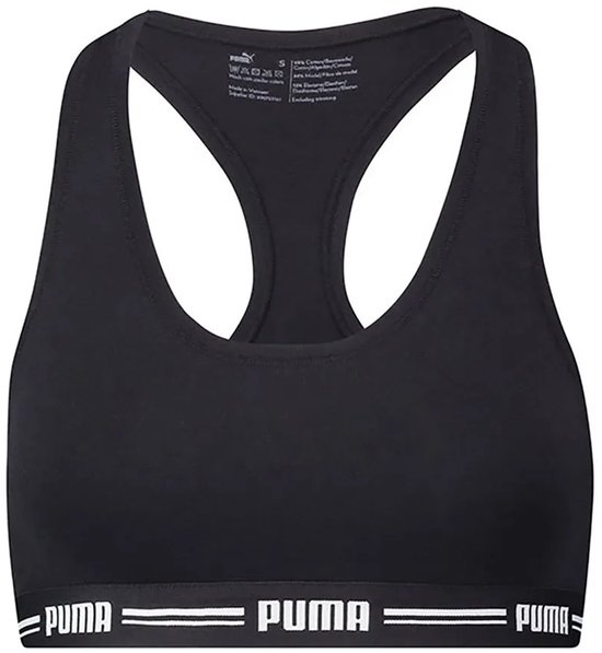 PUMA PUMA WOMEN RACER BACK TOP 1P HANG Soutien-gorge pour femme - Noir - Taille S