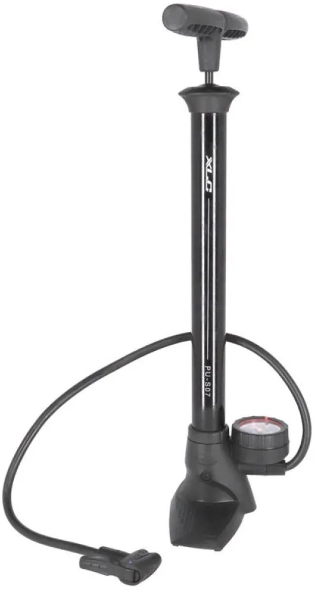 XLC PU-S04 Delta Fietspomp - Staal/PVC - Vloerpomp met Manometer - Zwart — afbeelding 3