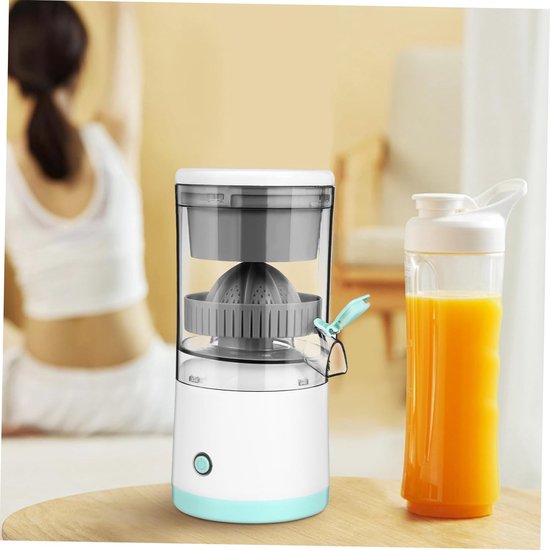 longziming -Elektrische Citruspers met USB-oplading - Draagbare Sapmaker voor Sinaasappels, Citroenen en Limoenen - Krachtige Automatische Juicer met Afneembare Perskegel voor Vers Sap Thuis, op Reis of op Kantoor van longziming — afbeelding 3
