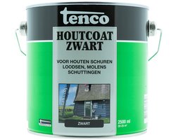 Tenco Houtcoating Zwart - 2,5 liter