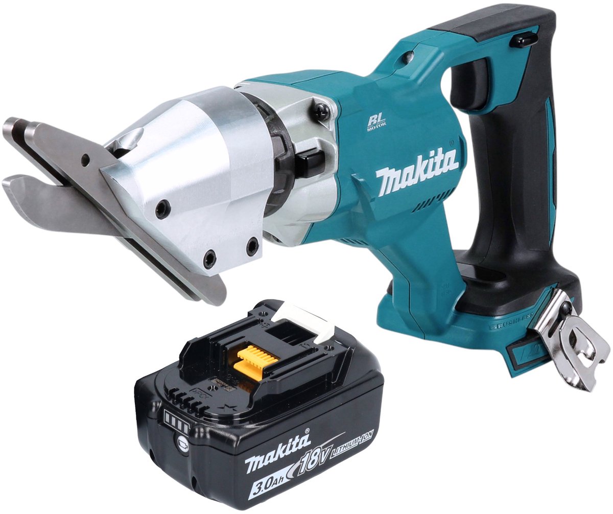 Makita DJS 800 F1 accu vezelcementschaar 18 V borstelloos + 1x accu 3,0 Ah - zonder oplader