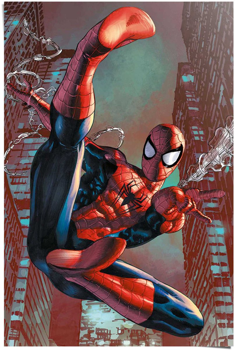 REINDERS Poster Spider-Man - web sling - 91,5 x 61 - Papier - REINDERS rood
