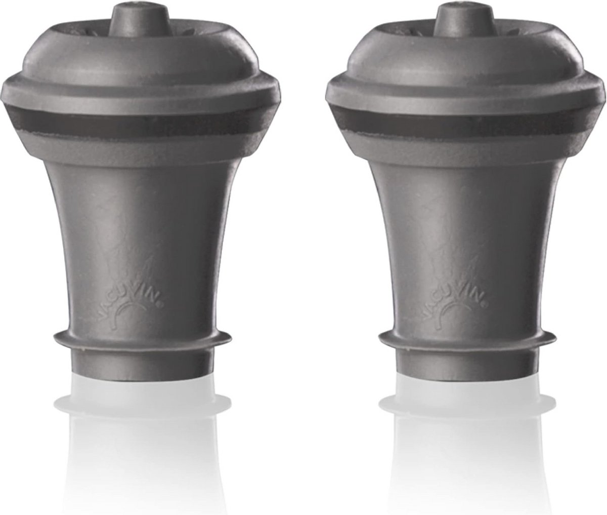 Wijn Saver Vacuum Stopper Set van 2 - Grijs