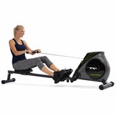 HOMCOM Rowing Machine, 12 Resistance Levels, Multifunctional LCD